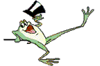 +happy+dancing+frog+top+hat+reptile+ clipart