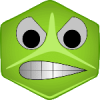 +angry+cube+face+ clipart