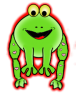 +froggy+red+outline+ clipart