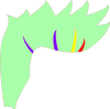 +green+hair+ clipart