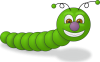 +green+worm+insect+ clipart