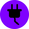 +electricity+purple+black+ clipart