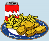 +fries+soda+fast+food+ clipart