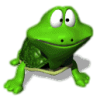 +frog+green+right+ clipart