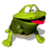 +frog+yellowgreen+right+ clipart