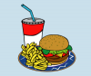 +hamburger+fries+drink+fast+food+ clipart