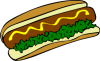 +hot+dog+food+sausage+ clipart