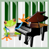 +icon+frog+piano+ clipart